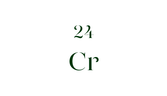 Periodic table tile for chromium