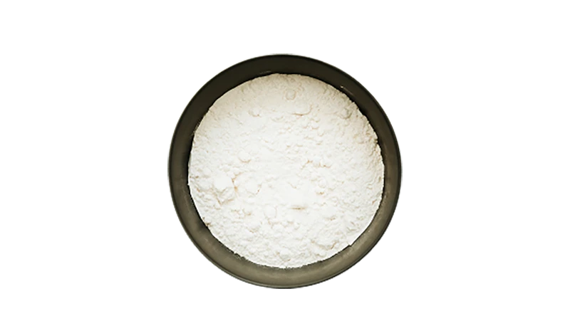 Bowl of white creatine powder