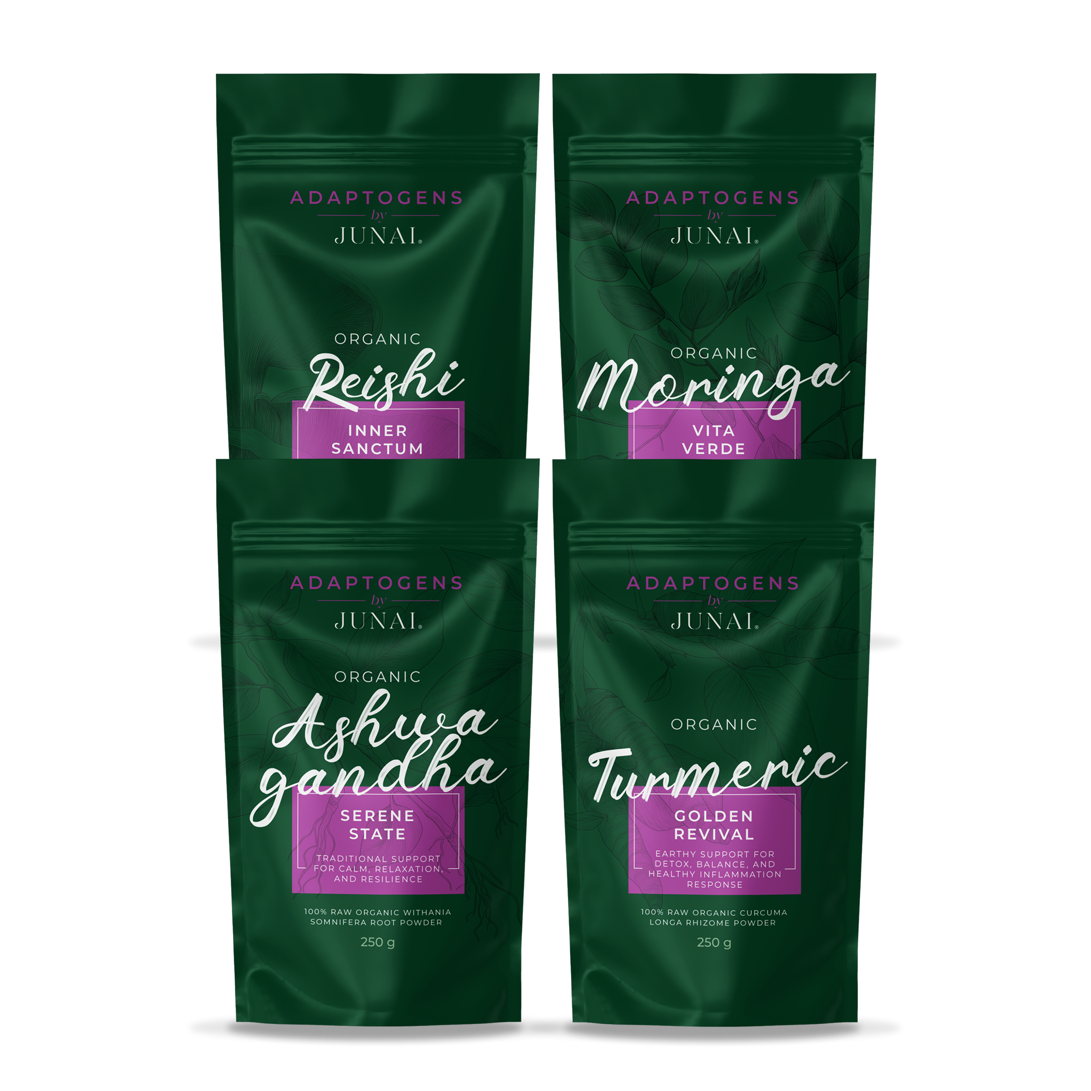 Adaptogens, pure and powdered