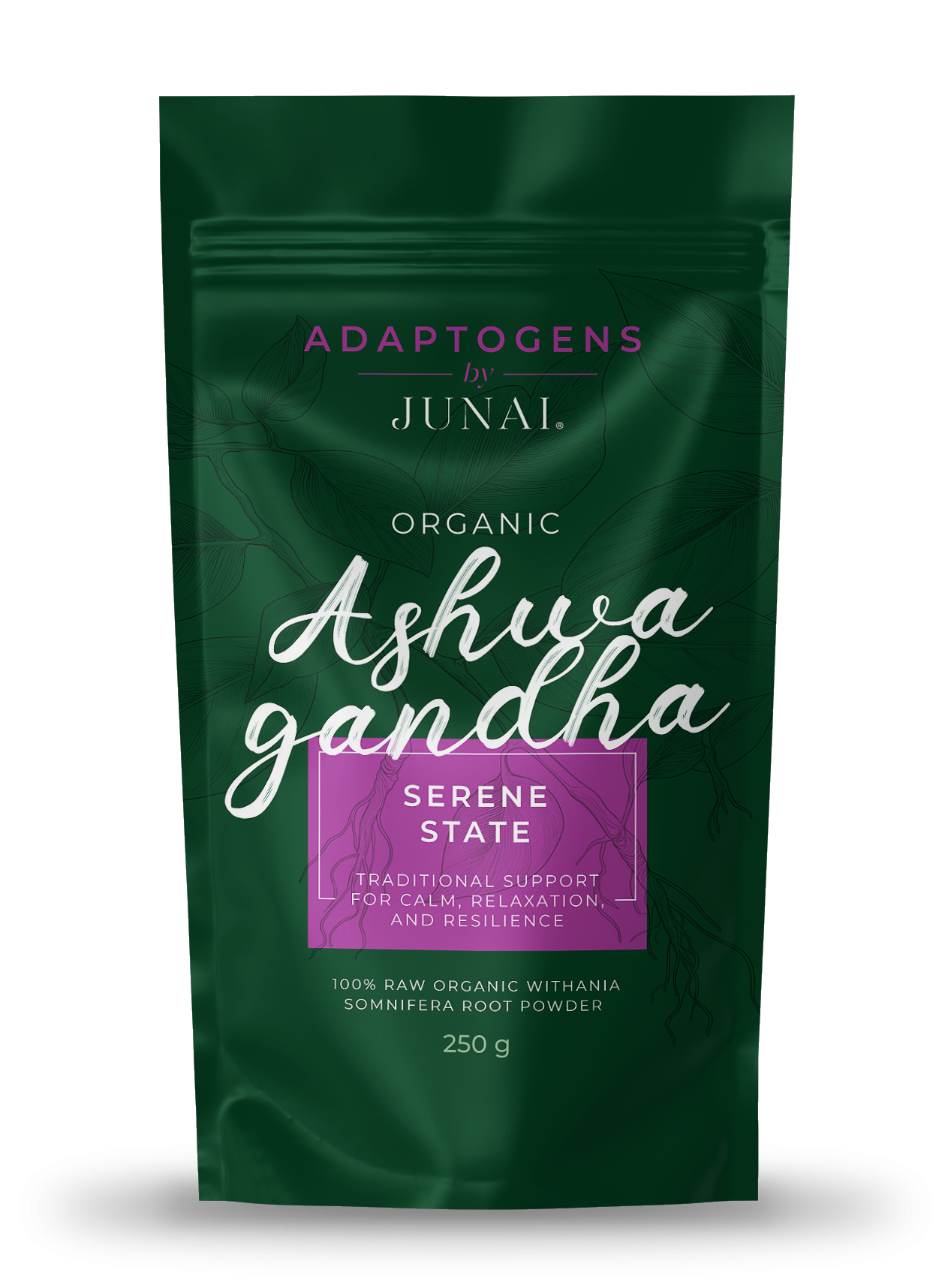 Junai adap ashwaganda mockup